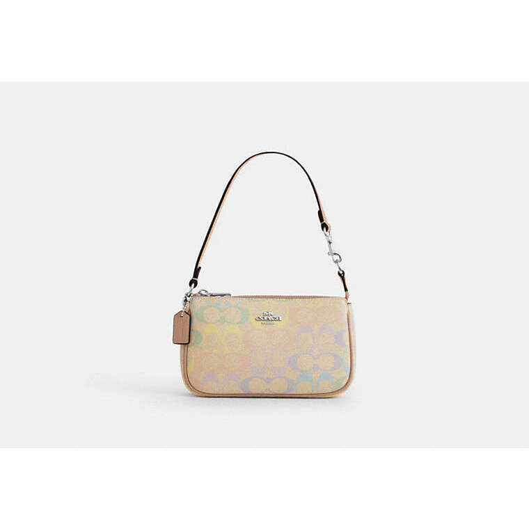 Coach Nolita 19 In Rainbow Signature Canvas Never Used New